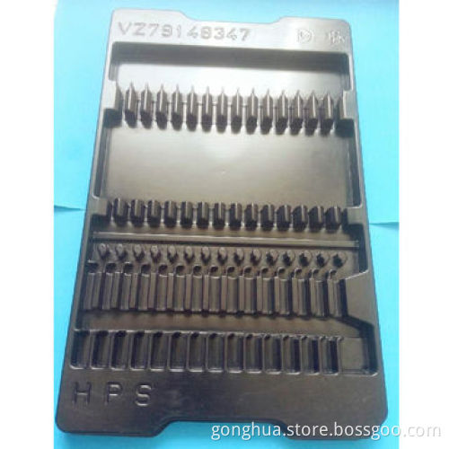 ESD Black Plastic Tray, Customized, Design are Accepted, Can be Any Size
